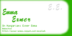 emma exner business card